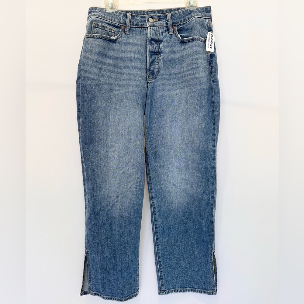 Old Navy High Rise Curvy OG Loose Blue Jeans